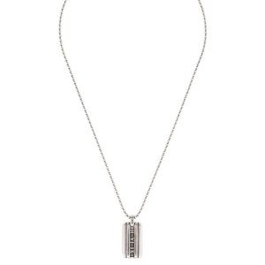 Tiffany & Co Atlas collection dog tag necklace